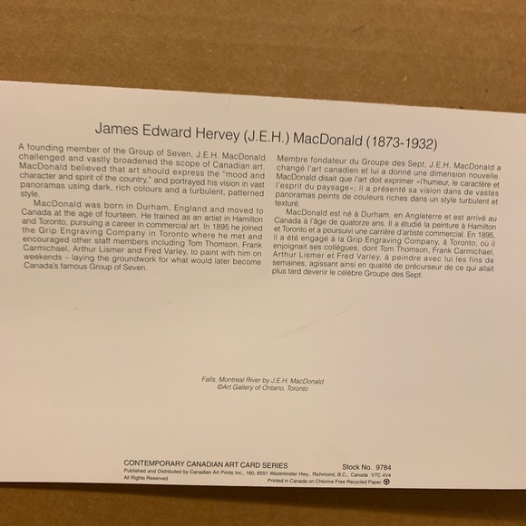 Canadian Master Series Set of 3 from Group of Seven Prints - Picture 10 of 15